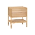 Stolik Nocny Home ESPRIT Brązowy Rattan 47 x 30 x 55 cm