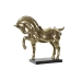 Figura Decorativa DKD Home Decor 29 x 9 x 25 cm Cavalo Preto Dourado