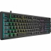 Billentyűzet Corsair K55 Core RGB Fekete AZERTY