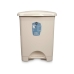 Cestino a pedale Beige Plastica 30 L (4 Unità)