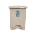 Papirkurv med pedal Beige Plastik 10 L (8 enheder)