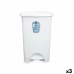 Pedaalemmer Wit Plastic 50 L (3 Stuks)