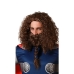 Peruca com Barba Viking Homem Castanho