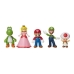 Conjunto de Figuras Super Mario Mario and his Friends 5 Peças