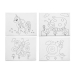 Lienzo Blanco Tela 30 x 40 x 1,5 cm Para pintar Animales (16 Unidades)
