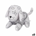 Peluche da Colorare Pincello ST341 Bianco Nero Stoffa 13 x 14 x 20 cm Cane (8 Unità)