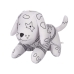 Peluche para colorir Branco Preto Tecido 13 x 14 x 20 cm Cão (8 Unidades)