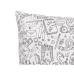 Cushion White Black 43 x 13 x 43 cm For painting (6 Units)