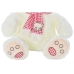 Orsetto di Peluche DKD Home Decor Rosso Bianco Bordeaux Per bambini 20 x 20 x 50 cm (2 Unità)