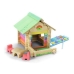 Casa de Miniatura Fisher Price Jeujura House To Paint 65 Peças Quadro