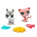 Αριθμοί που έχουν οριστεί Bandai Littlest Pet Shop 2 Τεμάχια Κατοικίδια ζώα