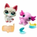 Αριθμοί που έχουν οριστεί Bandai Littlest Pet Shop 2 Τεμάχια Κατοικίδια ζώα