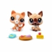 Set de figurine Bandai Littlest Pet Shop 2 Piese Animale de Companie