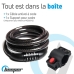 Kabel met slot Beeper ME129-12 Zwart