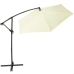 Parasol Aktive BANANA 300 x 255 x 300 cm Alumínio Creme Ø 300 cm