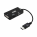 Adaptador DisplayPort para VGA/DVI/HDMI 3 en 1 NANOCABLE 10.16.3301-BK Preto