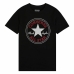 T-Shirt met Korte Mouwen Converse Zwart