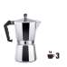 Italian Kaffekanne EDM   Aluminium 3 Kupit