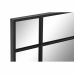 Espejo de pared DKD Home Decor Negro Cristal Hierro 90 x 3 x 90 cm