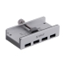 USB rozbočovač Orico ALL-USB3-HUB-4-CLIP Striebristý