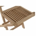 Vrtni naslonjač DKD Home Decor Kaštanová 57 x 47 x 90 cm Teak (57 x 47 x 90 cm)