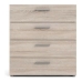 Chest of drawers Tvilum Tyhja Brown Metal Oak 70 x 40 x 75 cm