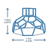 Legeplads Dome Climber (118 x 170 x 170 cm)