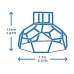 Spēļu laukums Dome Climber (118 x 170 x 170 cm)