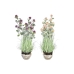 Dekorativ Plante DKD Home Decor Vase 20 x 20 x 78 cm Porselen Rosa PVC (2 enheter)