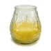 Lumânare Parfumată Galben Transparent Citronela 9 x 9,5 x 9 cm (6 Unități)