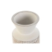 Vaso Home ESPRIT Branco Natural Madeira de mangueira Colonial 15 x 15 x 22,5 cm