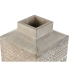 Vase Home ESPRIT Hvit Naturell Treverk av mangotre Kolonial 18 x 18 x 30,5 cm