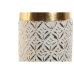 Vaso Home ESPRIT Branco Dourado Metal 14 x 14 x 63 cm