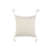 Almofada Home ESPRIT Branco Borlas Boho 45 x 15 x 45 cm