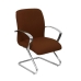 Reception Chair Caudete P&C BALI463 Dark brown