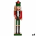 Decoratieve figuren Notenkraker Rood Groen Plastic 13,2 x 59,5 x 11,5 cm (4 Stuks)