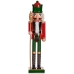 Decoratieve figuren Notenkraker Rood Groen Plastic 13,2 x 59,5 x 11,5 cm (4 Stuks)