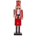 Decoratieve figuren Notenkraker Zwart Rood Plastic 13 x 60 x 14,5 cm (4 Stuks)