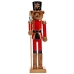 Figura Decorativa Cascanueces Oso Marrón Negro 16,5 x 60 x 13,5 cm (4 Unidades)