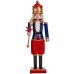 Decoratieve figuren Notenkraker Blauw Rood Plastic 16,5 x 60 x 13,5 cm (4 Stuks)