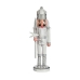 Decorative Figure White Nutcracker 9,5 x 28,5 x 7,5 cm Plastic