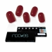 Unhas postiças Nooves Midnight rain Gel Autoadesivas Vermelho