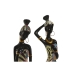 Figurine Décorative Home ESPRIT Multicouleur Africaine 9 x 7 x 16,5 cm (2 Unités)