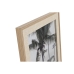 Cornice Portafoto Home ESPRIT Naturale Cristallo Legno MDF 25 x 1,8 x 30 cm