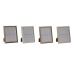 Fotoramme Home ESPRIT Brun Beige Krem Naturell Krystall Tre MDF Skandinavisk 23,5 x 2,8 x 28,5 cm (4 enheter)