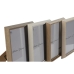 Fotoramme Home ESPRIT Brun Beige Krem Naturell Krystall Tre MDF Skandinavisk 23,5 x 2,8 x 28,5 cm (4 enheter)