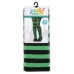 Чорапи за Маскараден Костюми Черен Зелен Раиран