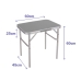 Marbueno Opvouwbare Aluminium Tafel D25 Gevarieerd Camping en Strand 60X45X25/60 cm 10012