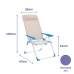 πτυσσόμενη καρέκλα Marbueno Μπλε Μπεζ 69 x 109 x 58 cm