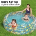 Bestway Piscine Gonflable 3 Anneaux Transparent Tropical 170x53 cm +6 Ans Jardin 51048